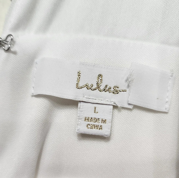 Lulus Heavenly Hues White Maxi Dress L Wedding Party Bridal NWOT - Picture 10 of 10